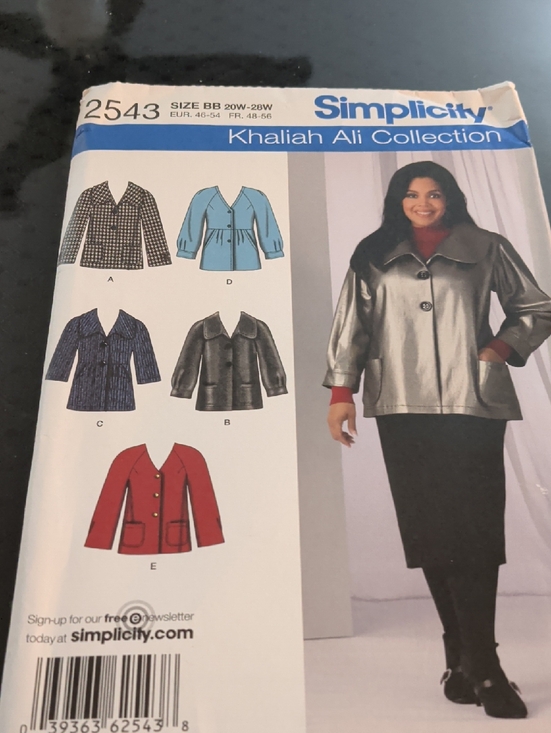 Simplicity Other - Simplicity Pattern 2543 Women's Jacket - Button Front New Uncut